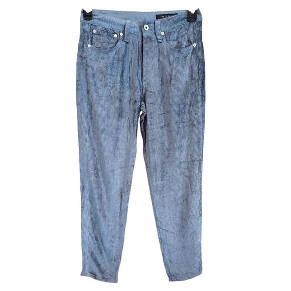 RAG & BONE Rosa Corduroy Pant in Blue NWT Size 25 - Picture 3 of 7